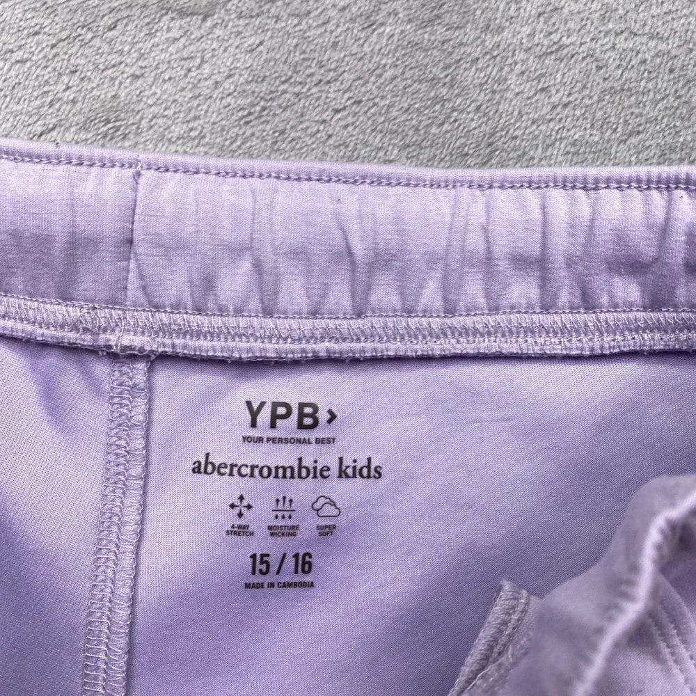 Abercrombie Kids YPB Lavender Purple Flare Leggings‎ Split Hem Size 15/16 Boho